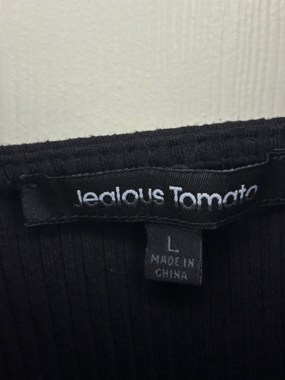 Jealous Tomato Black Ruffle Off Shoulder Bodysuit Size L Going Out Top Y2K - Picture 4 of 8
